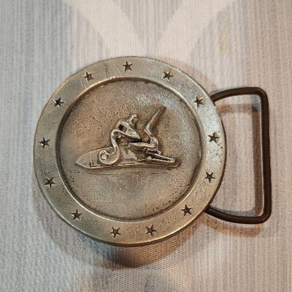 Vintage Pewter belt buckle by Sid Bell - Picture 1 of 2